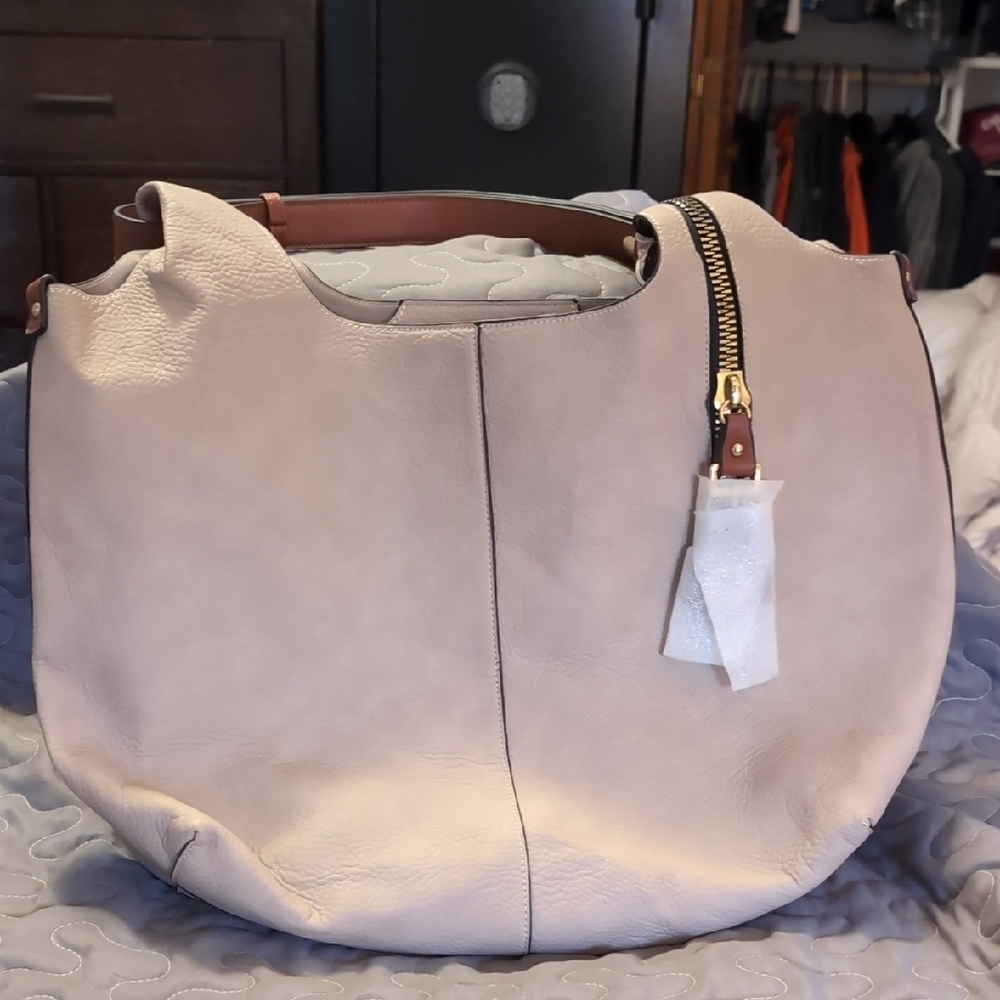 Beige Shoulder Bag